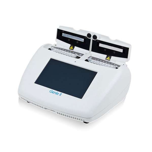 Genie II isothermal PCR instrument for laboratory or field molecular testing using LAMP