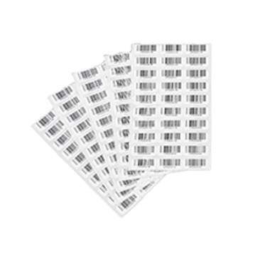 Cryogenic barcode labels in triplicate sets for DNA and biobank sample tracking, pre-printed and cryo-compatible.