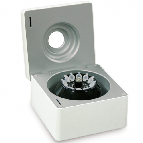 Ahram RX1 portable centrifuge designed for battery-powered operation in mobile and field lab environments.