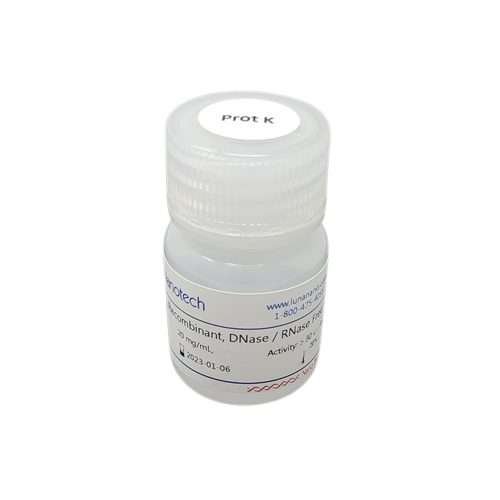 Proteinase K, DNase / RNase Free, 20mg/mL Solution, 3 mL