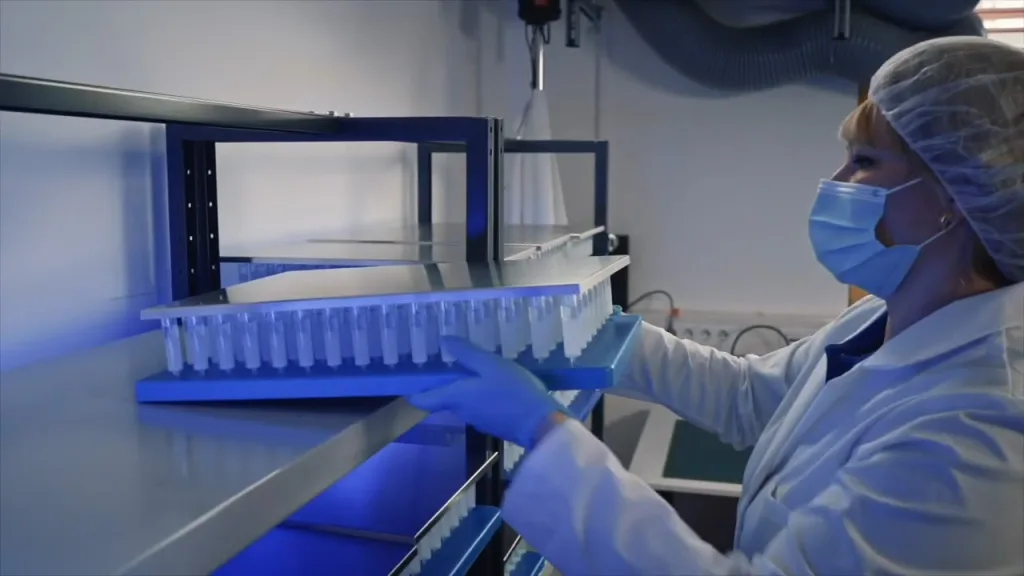 emp biotech staff optimizing desalting column