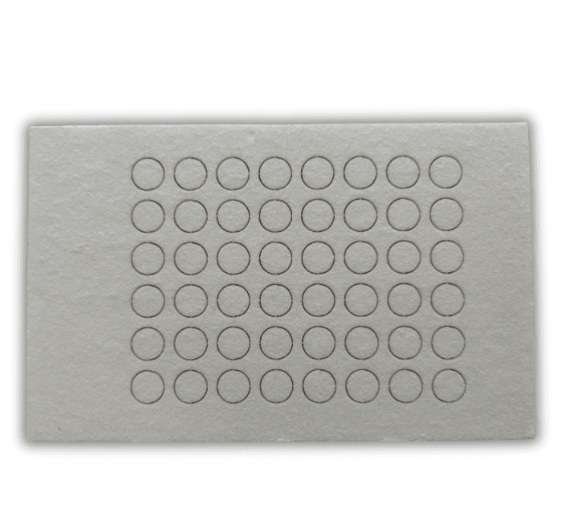 Capitainer precut filter paper discs for 10 µL and 50 µL dried blood spot extraction and method validation.