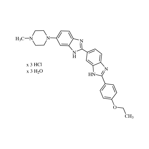 Hoechst 33342 fluorescent dye chemical structure